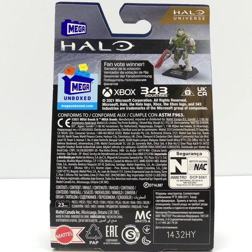 MEGA Halo Universe Spartan Haunted Fan Vote Winner 23pc Building Set HHC34 Rare