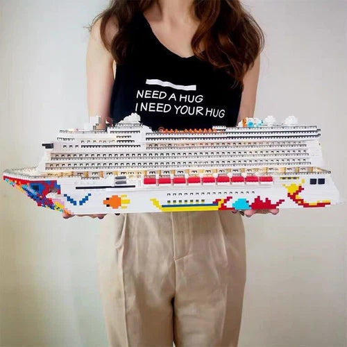 4950pcs Ocean Liner Cruise Building Block Set Model Kit Brick Gift Education Toy