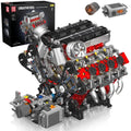 Mould King 10130 F488 V8 Engine V Type 8 Cylinder Motor Building Block Toy MOC