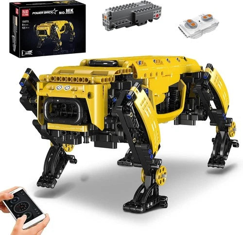 Mould King 15075 RC App‑Programmable Four‑Legged Robot Dog Building Blocks Set