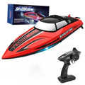Red 2.4GHz Fast Remote Control Boat with LED Lights & Case