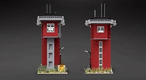 Railroad Signal Station Building Blocks Set 1,809 Pieces GJ-RSS