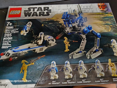 LEGO Star Wars 501st Clone Troopers 75280 Toy Block Bricks Sci-fi Movie RARE!