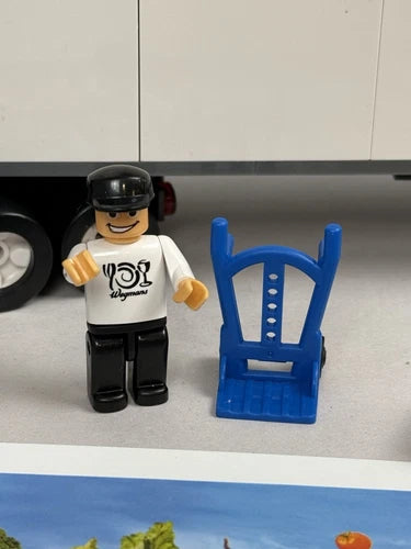 Wegmans Food Truck Tractor & Trailer Building Blocks Set First Gear Complete