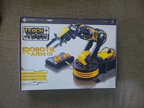 Teach Tech Robotic Arm WC Wired Control for Stem Building Elenco Kit