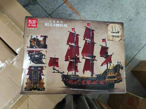 Mould King 13109 Building Blocks Queen Anne’s Revenge Pirate Ship New