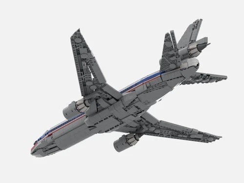 MOC building blocks DC-10 airplane Building Blocks Toys Birthday Gift Set