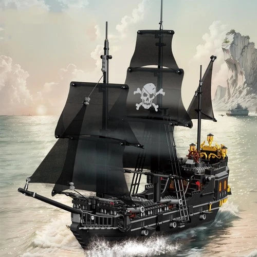 Pirate Ship Building Blocks Set - Compatible with Most Major Brands, Fun for Kid