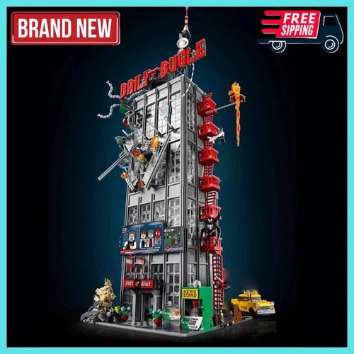 NEW!! 3772PCS Marvel Daily Bugle Building Blocks Set with Minifigures Bricks Toy
