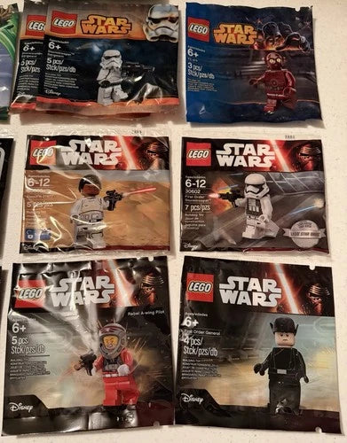 LEGO Star Wars Polybag Promotional Minifigures - Lot Of 12 Sealed Polybags