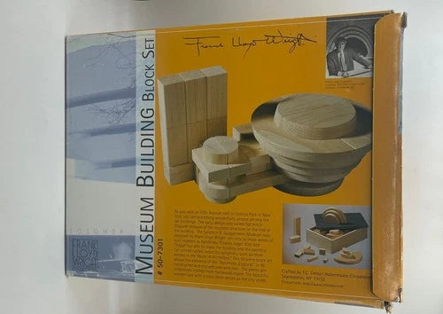 Frank Lloyd Wright Museum Building Block Complete Set In Original Box 50-7301