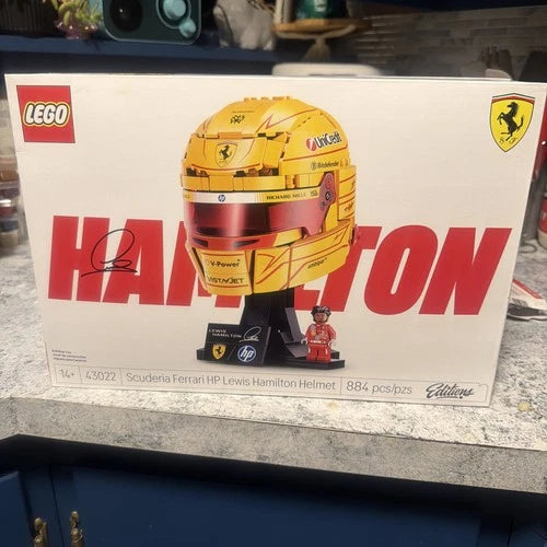 LEGO Editions Scuderia Ferrari HP Lewis Hamilton Helmet Building Set, 884