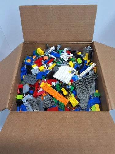 MEOW bulk lot 12lbs of bulk bricks with random minifigures and accessories