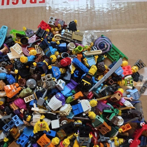 Lego Miscellaneous Minifigure Lot - 2 Pounds - Torsos Legs Heads Etc Lot #6