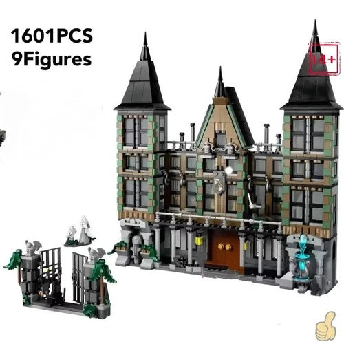 NEW UNBRANDED 76453 MOC Harry Potter Malfoy Manor Building Blocks Set Gift Toy
