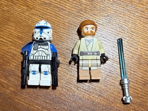 MEOW Star Wars The Clone Wars Captain Rex & Obi Wan 75012 BARC Speeder - READ!