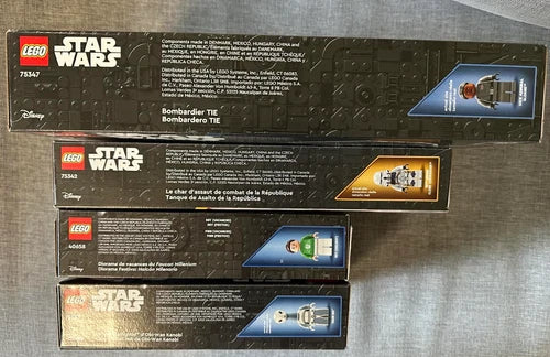 MEOW Star Wars 4 Sealed Ships & Tank Sets Lot 75342 75347 75333 40658 New !!!!