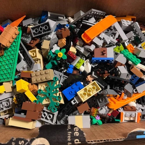LEGO Bulk Lot 10 LB Unsorted Bricks Parts Vehicles City Coast Guard Minecraft