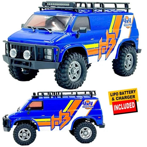 HobbyPlus CR18P EVO-V2 Rock Van, Brushed, 4x4 RTR Trail Crawler Blue