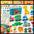 180 PCS Classic Big Building Blocks Set - Interactive Toy with Storage Box for K