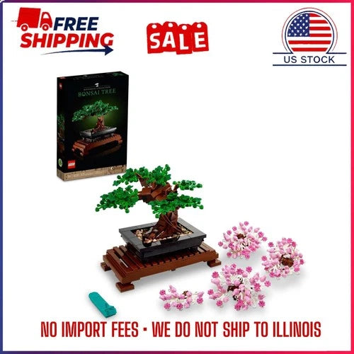 LEGO Icons Bonsai Tree Building Set Artificial Plant Home Decor Desk Office10281