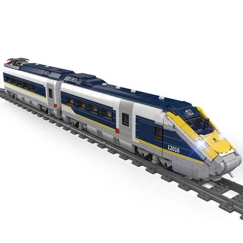 Mould King 12016 Eurostar Rail Car Train Track LED Set Building Block RC Toy