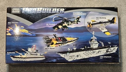 Mega Bloks ProBuilder P-51 Mustang 9772 Building Set Brand New Unopened