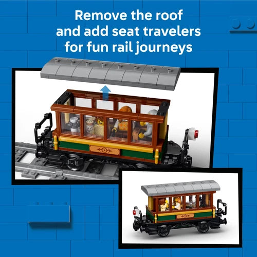 LEGO City Vintage Steam Train Set - Building Toy for Boys & Girls, Ages 7+ - Toy