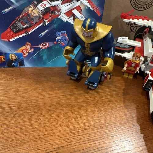 MEOW Super Heroes 76049 Avenjet Space Mission 99% Complete Missing Iron Man