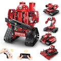 5 in 1 Robot Building Set with RC & APP for Boys Kids Age 8-14 \| 5in1 Red Robot