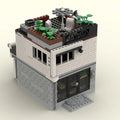 MOC-151456 10291 Alternate Build: Modular Hairdressers with Interior 857 Pieces