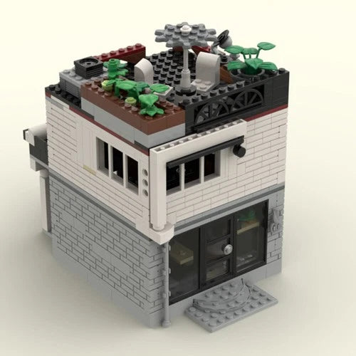 MOC-151456 10291 Alternate Build: Modular Hairdressers with Interior 857 Pieces