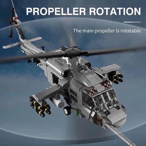 M7003 UH-60 Black Hawk attack helicopter 1159pcs building blocks Christmas gift