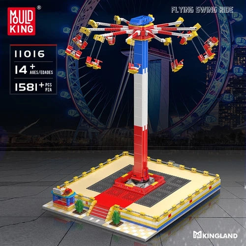 Mould King 11016 Rotating Flying Chair Paradise Building Block Remote Control