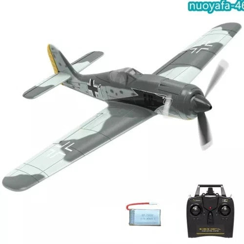 US Volantex 2.4G 4CH WWII FW190 Fighter 400mm RC Airplane 6Axis RTF Stunt Glider