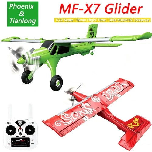 MF-X7 Phoenix Dragon2.4G 4CH RC Plane 3D/6G 510mm Fixed RC Glider Brushless Toy