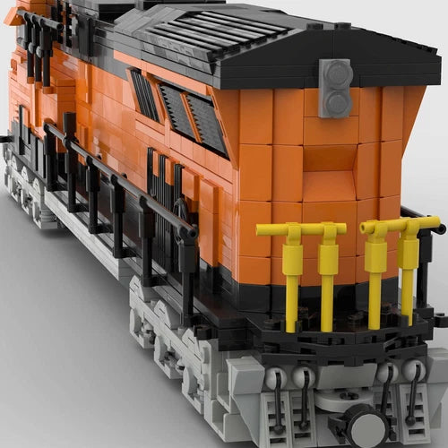 ES44AC BNSF- 8wide 1797+ Pieces Model MOC-38223 Building Blocks Toys Set