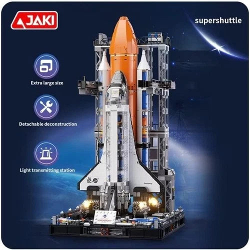2200PCS JAKI JK8513 Space Shuttle Building Blocks Model Bricks