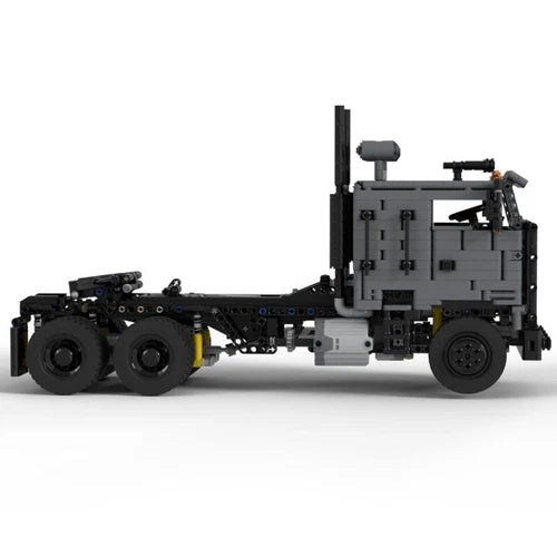 MOC-104597 Full RC Cabover Truck with Big Battering Ram 1749 Pieces from TV Show