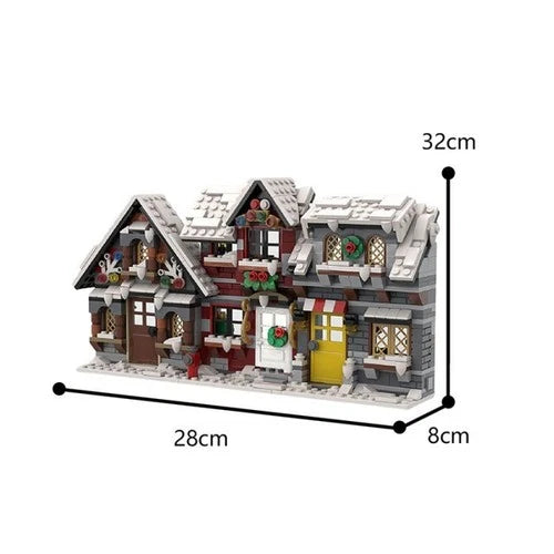 MOC 58700Christmas Winter House Set building blocks Toys Christmas gift