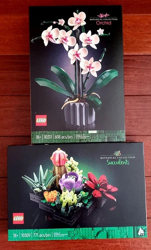 New Lot of 2 x Lego Orchid & Succulents Botanical Collection 10311 10309