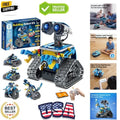 Robot Building Kit with Remote Control STEM Gifts for Boys Ages 8-12, Coding ...