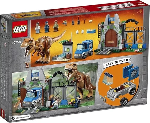 LEGO Juniors Jurassic World 10758 T. Rex Breakout (BNIB) New Sealed (Retired).