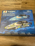 Bezgar TX2P1 Electric Remote Control Boat Lot of 2, Toy Grade, Ages 14+