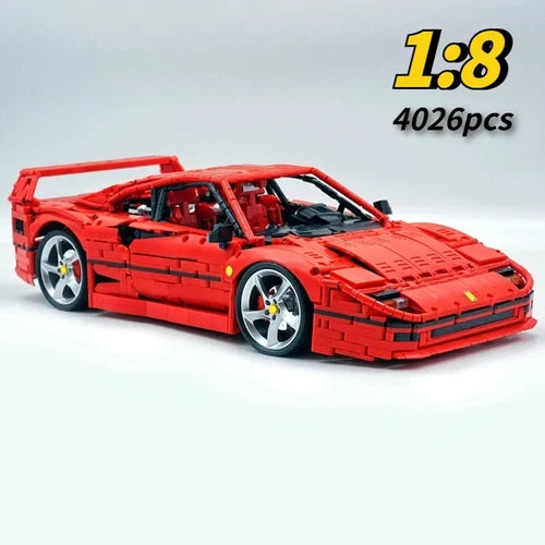 New Ferrari F40 4026Pcs Technic Building Blocks Supercar Model Set Unbranded