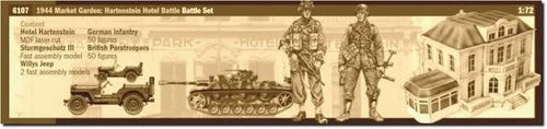 6107 1:72 Operation Market Garden Hartenstein Model Building Kit, Standing Mo...