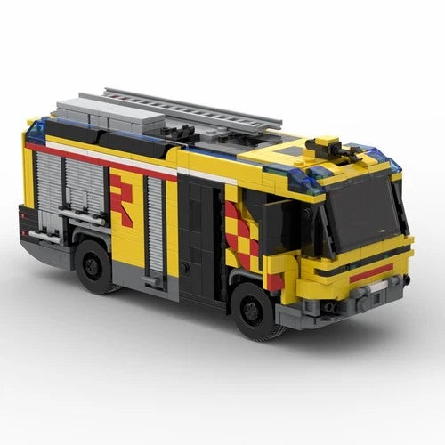 MOC Ultra-modern Hybrid Fire-fighting Vehicle Fire Truck 916pcs DIY Model