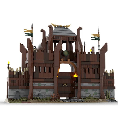 MOC: Main Gate of Castle from Movie Building Toys Set Display Model 1744 PCS