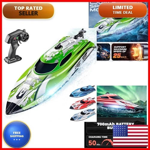 BEZGAR RC Boat TX126-12 Inch Remote Control Boat For Lakes And Pools HJ812