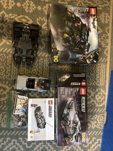 LEGO Lot Batman Batmobile Tumbler 76239 +Speed champion back to the future77256
